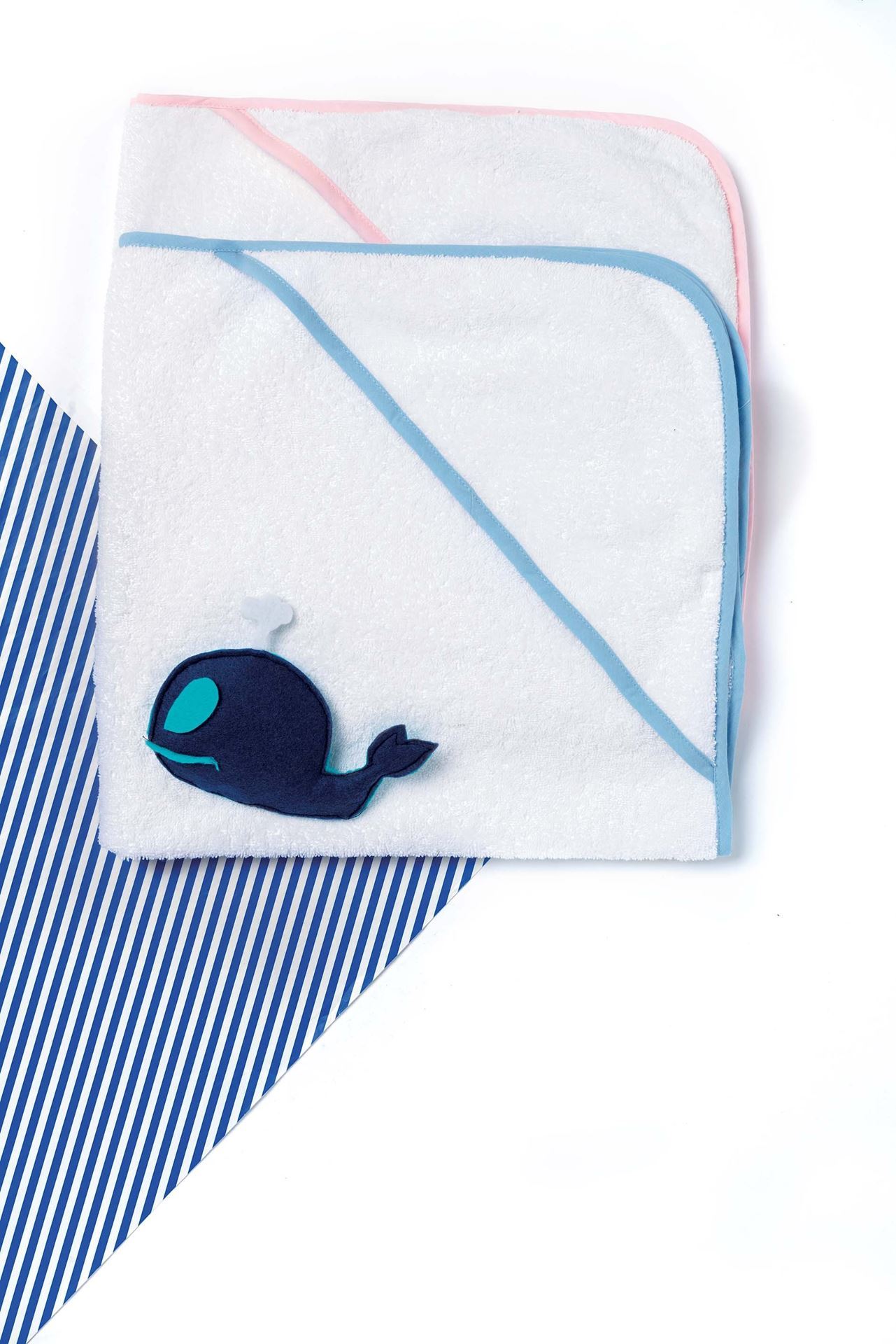 Idea Regalo Italia - Abbigliamento & Gadget. Asciugamano neonati  personalizzato con stampa o ricamo