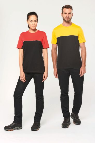 T-shirt unisex bicolore ecosostenibile maniche corte