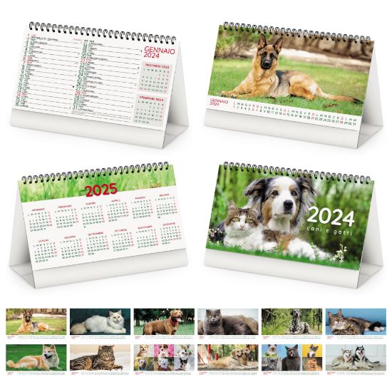 Immagine di Calendario da tavolo Cani e Gatti PA403